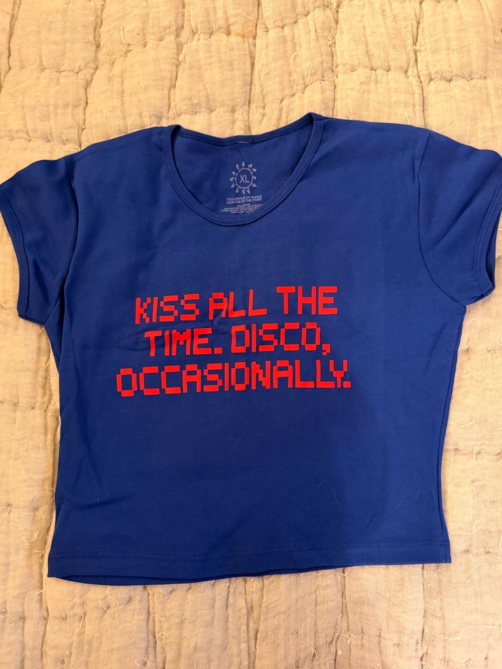 Harry Styles KATTDO Kiss All The Time Disco Occasionally Baby Tee - Pop Up Shirt